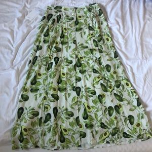 Aritzia Wilfred Avocado Amelie Skirt